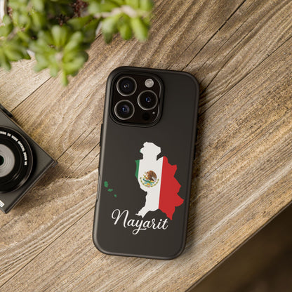 Nayarit Mexico Flag Map Phone Case | Mexican American Pride Tough Case for iPhone & Samsung