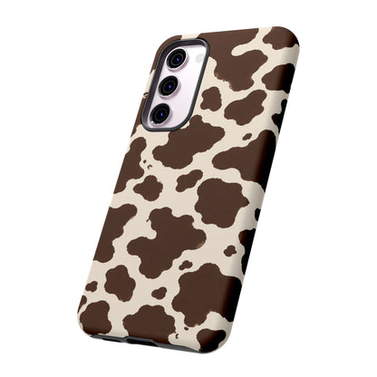 Western Cow Print Tough Phone Case for iPhone Samsung Galaxy Pixel
