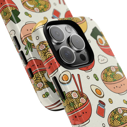 Kawaii Ramen Phone Case – Cute Japanese Food Pattern | Noodle Bowl Aesthetic Case