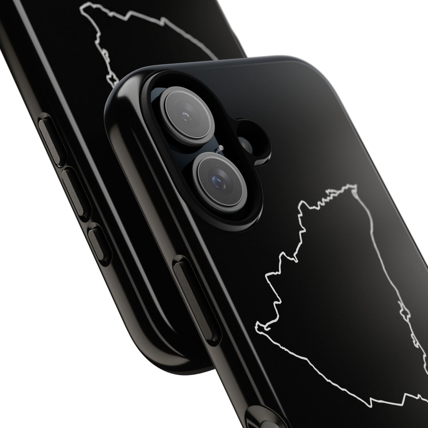 Nicaragua Outline Phone Case – Minimal Country Map Tough Case (iPhone, Samsung, Pixel)