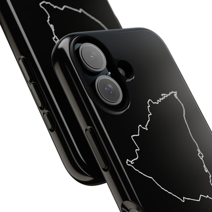 Nicaragua Outline Phone Case – Minimal Country Map Tough Case (iPhone, Samsung, Pixel)