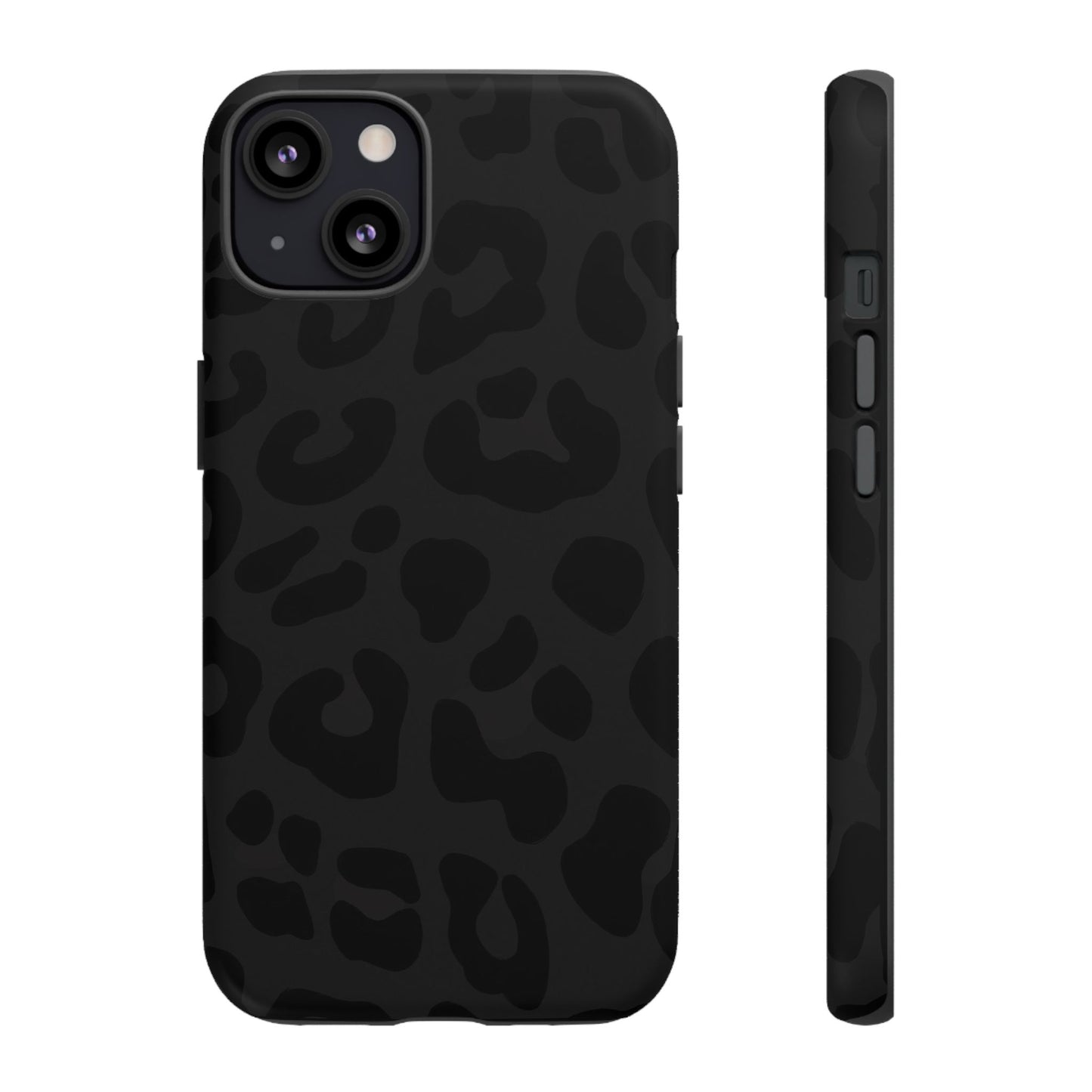 Black Leopard Phone Case | Matte & Glossy Tough Protective iPhone Case
