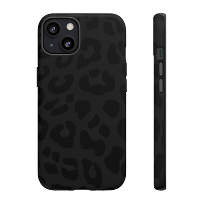 Black Leopard Phone Case | Matte & Glossy Tough Protective iPhone Case