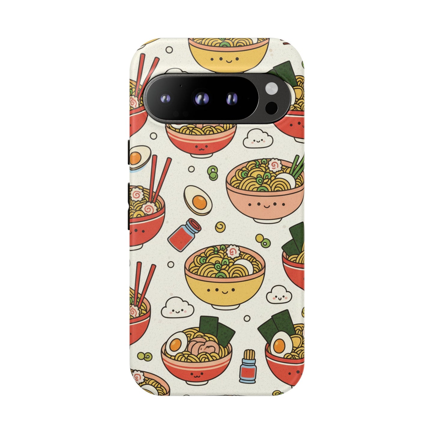 Kawaii Ramen Phone Case – Cute Japanese Food Pattern | Noodle Bowl Aesthetic Case