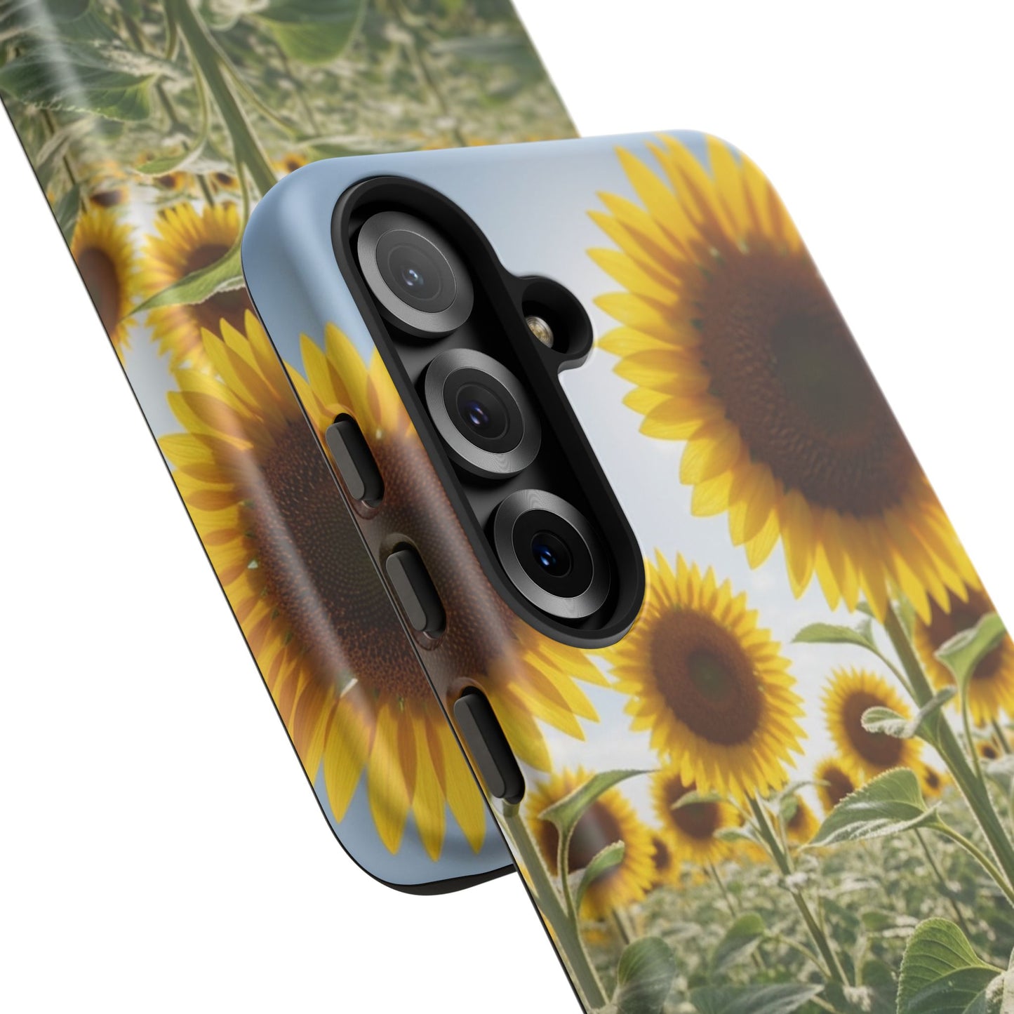 Sunflower Field Phone Case | Golden Hour Floral Aesthetic | Bright Summer Tough Case