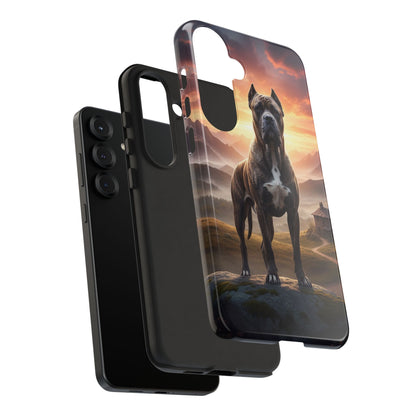 Cane Corso Phone Case – Guard Dog Sunset Tough Case (iPhone, Samsung, Pixel) | Dog Lover Gift