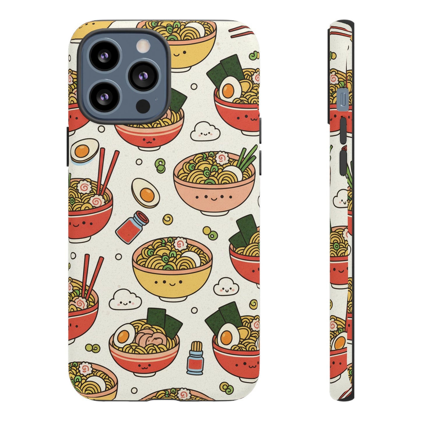 Kawaii Ramen Phone Case – Cute Japanese Food Pattern | Noodle Bowl Aesthetic Case