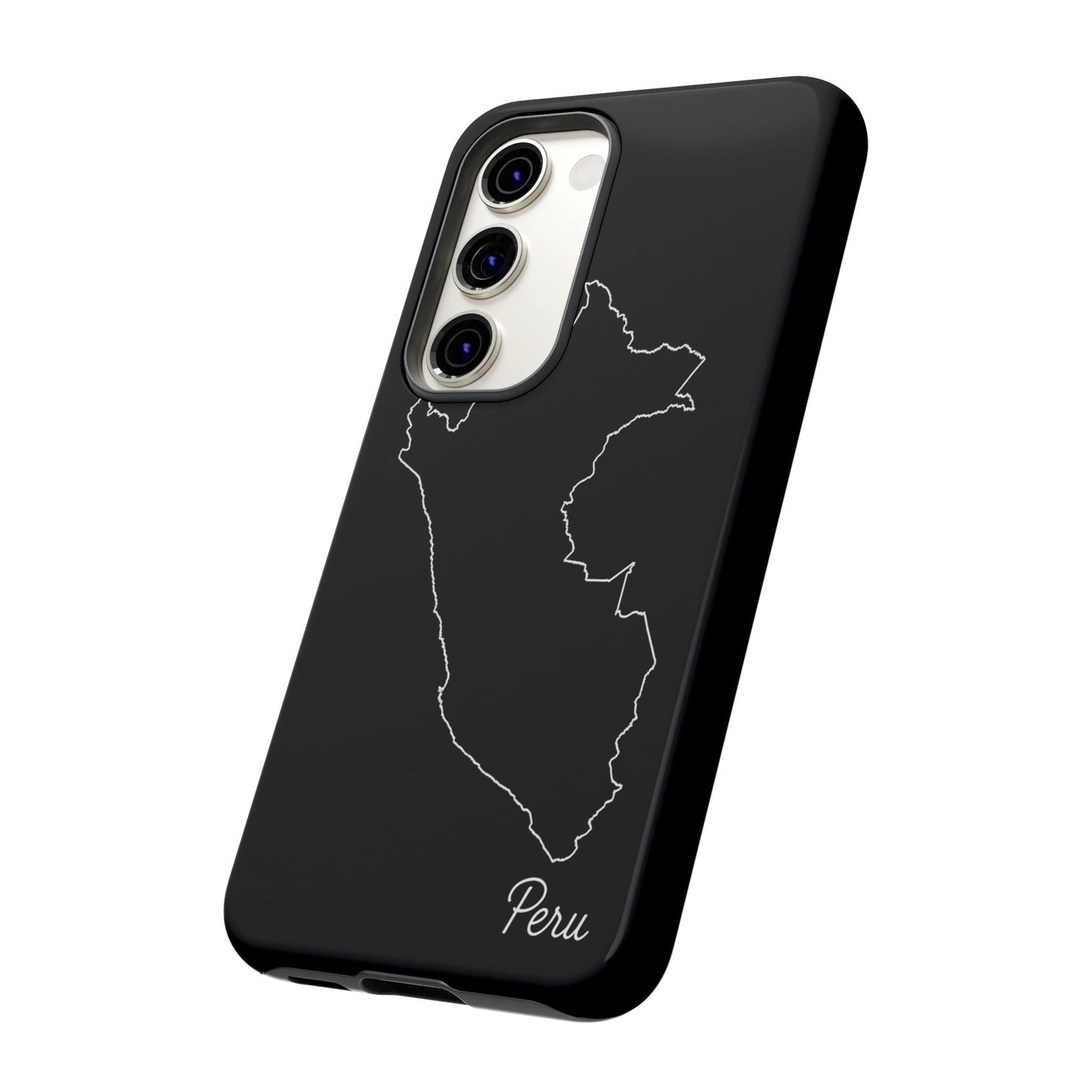 Peru Outline Phone Case – Minimal Country Map Tough Case (iPhone, Samsung, Pixel)