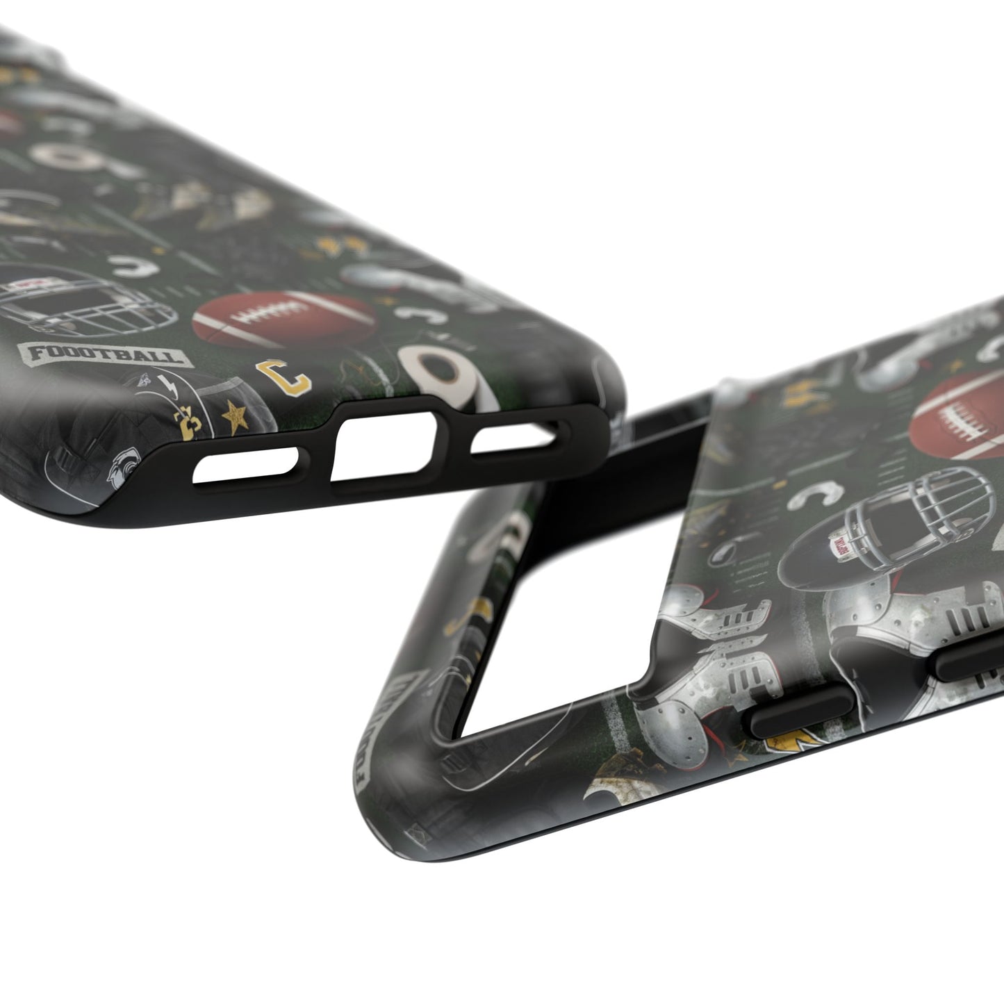 Football Pattern Phone Case – Sports Fan Tough Protective Game Day Case