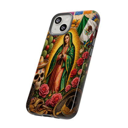 Virgen de Guadalupe Phone Case Mexican Floral iPhone Samsung Pixel Case