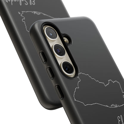 El Salvador Outline Phone Case – Minimal Country Map Tough Case (iPhone, Samsung, Pixel)