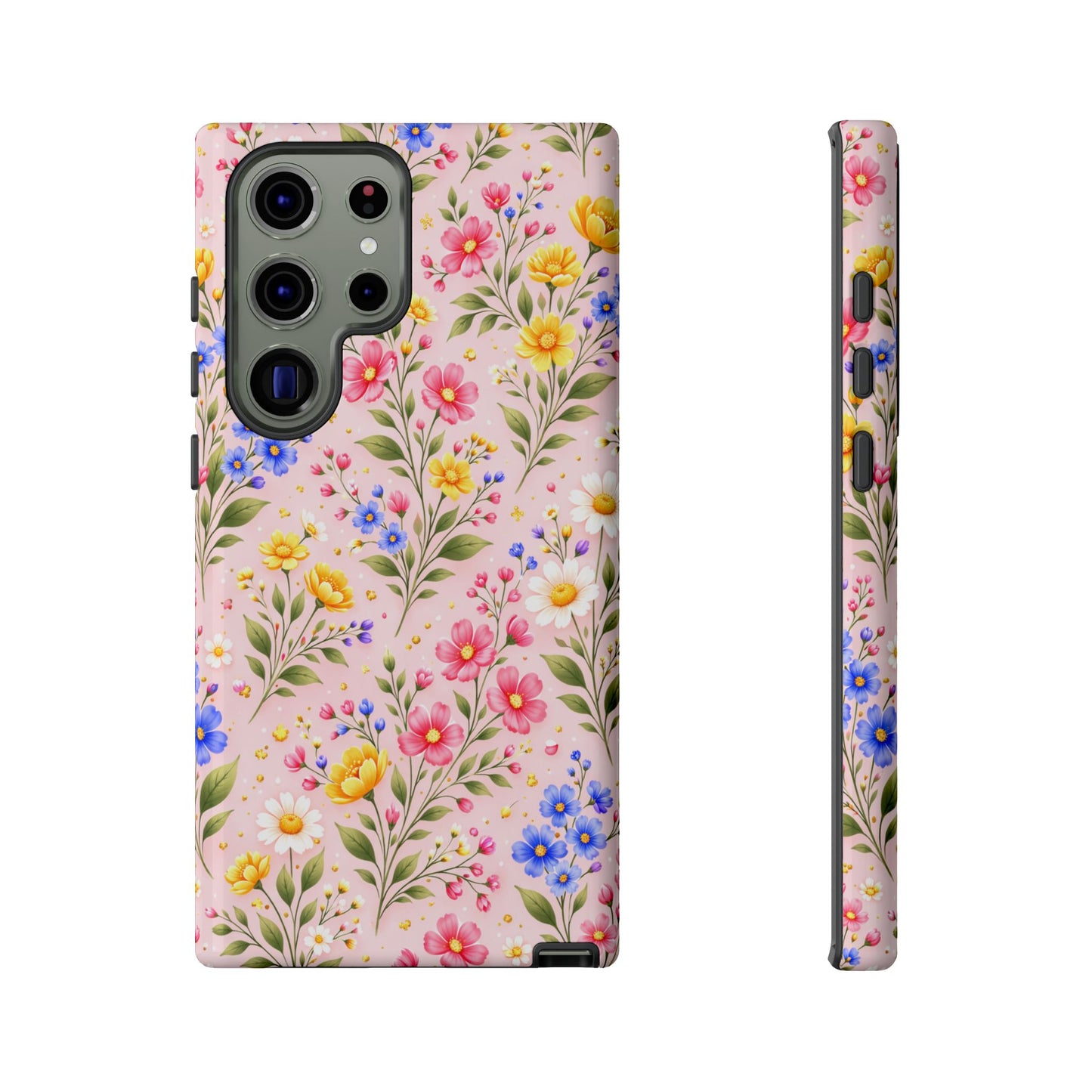 Wildflower Floral Phone Case Vintage Spring Meadow Tough Cover