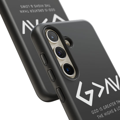 God Is Greater Than The Highs & Lows G>∧∨ Christian Phone Case