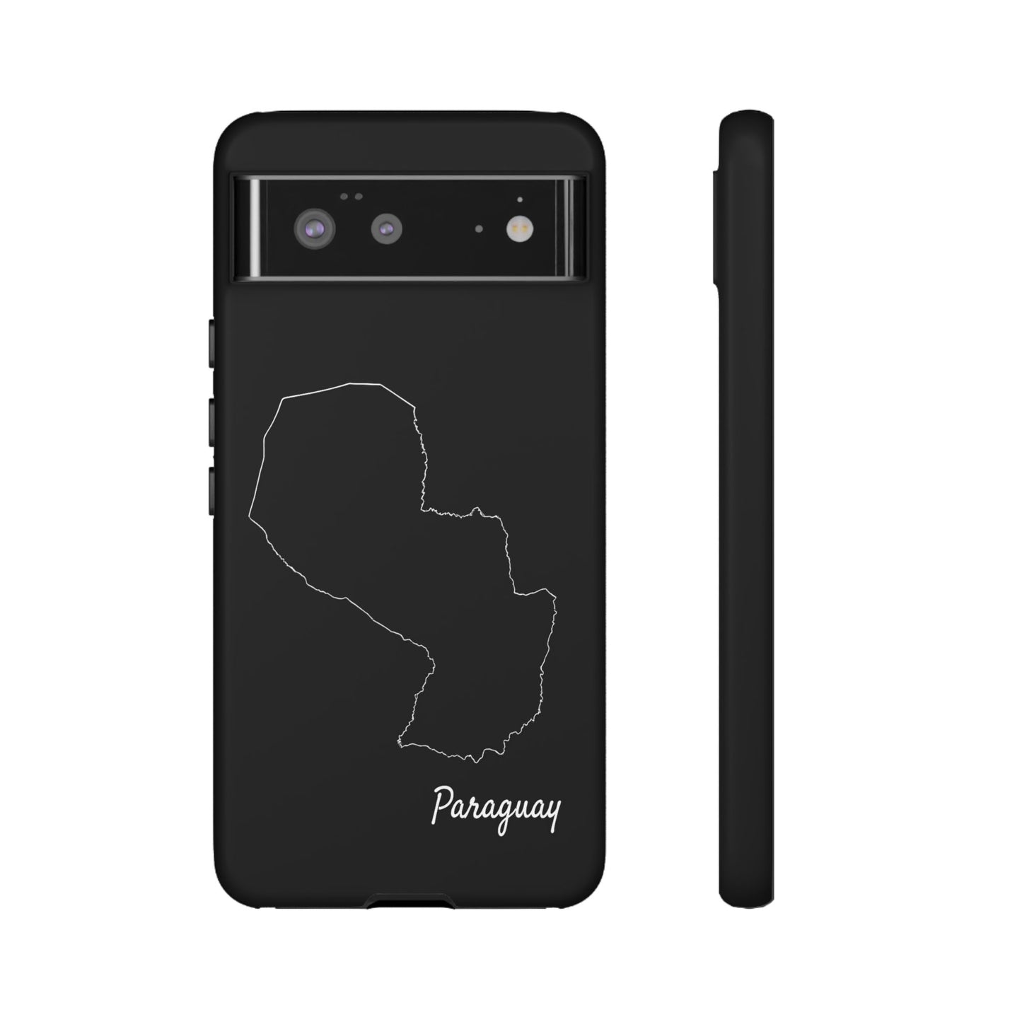 Paraguay Outline Phone Case – Minimal Country Map Tough Case (iPhone, Samsung, Pixel)