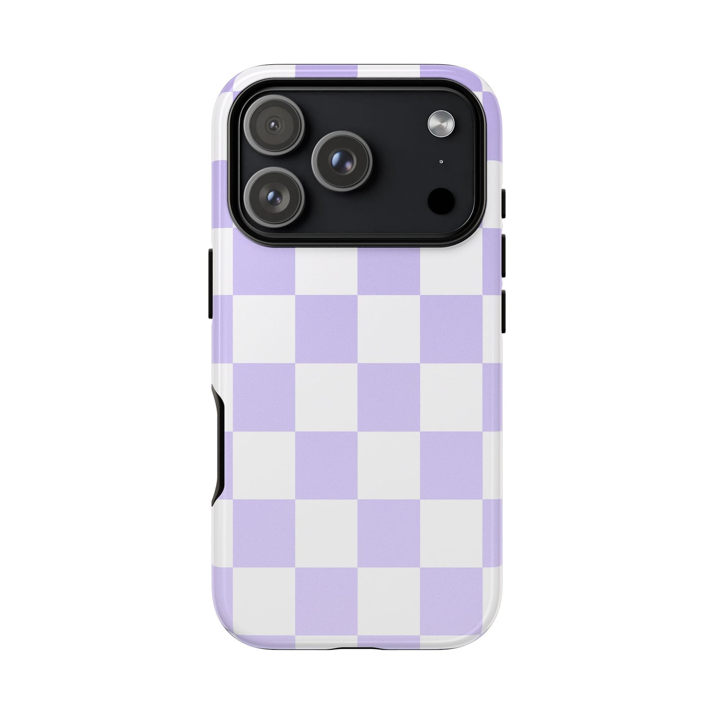 Lavender Checkerboard Phone Case | Pastel Aesthetic Tough Case
