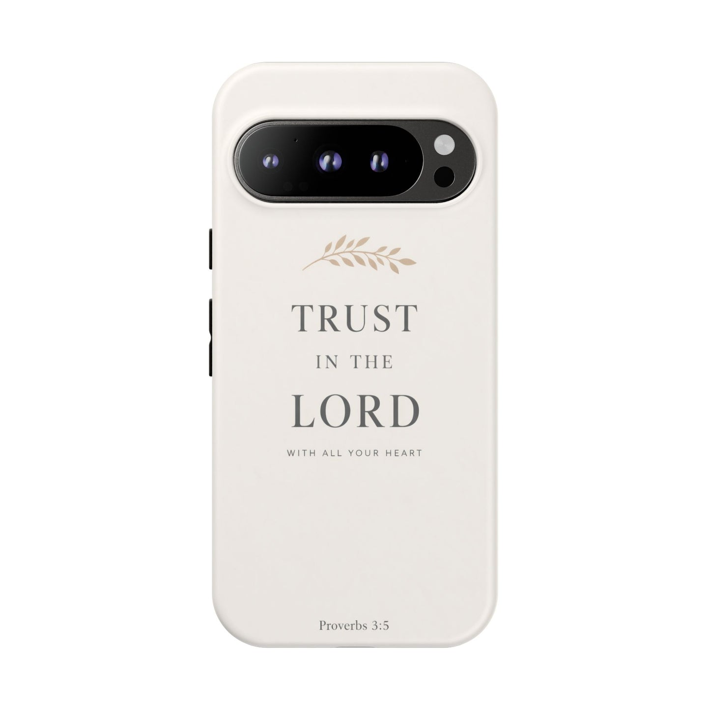 Proverbs 3:5 Christian Phone Case Trust in the Lord Minimalist Faith Cover