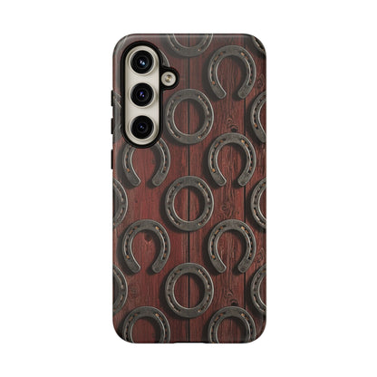 Rustic Horseshoe Western Phone Case – Cowboy Country Ranch Tough Case