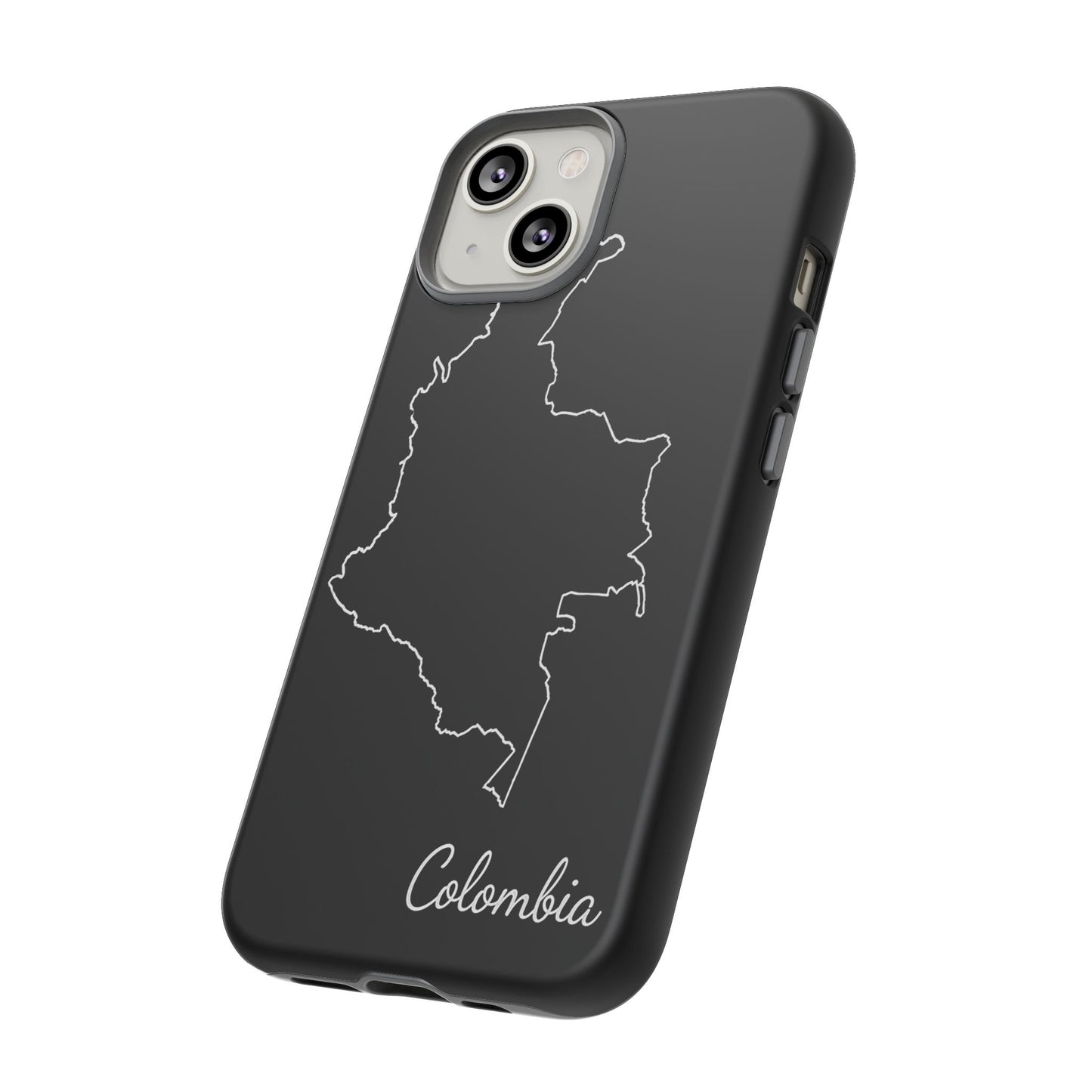 Colombia Outline Phone Case – Minimal Country Map Tough Case (iPhone, Samsung, Pixel)