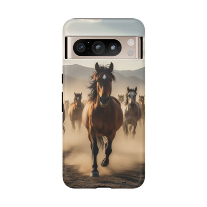 Running Horses Phone Case – Wild Mustang Herd Tough Case (iPhone, Samsung, Pixel)