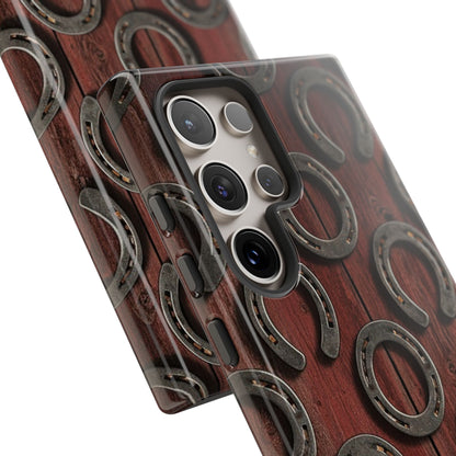 Rustic Horseshoe Western Phone Case – Cowboy Country Ranch Tough Case