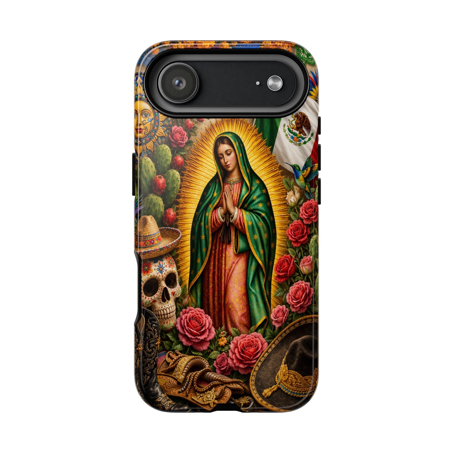 Virgen de Guadalupe Phone Case Mexican Floral iPhone Samsung Pixel Case