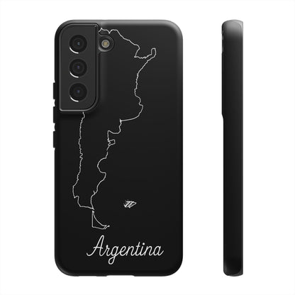 Argentina Outline Phone Case – Minimal Country Map Tough Case (iPhone, Samsung, Pixel)