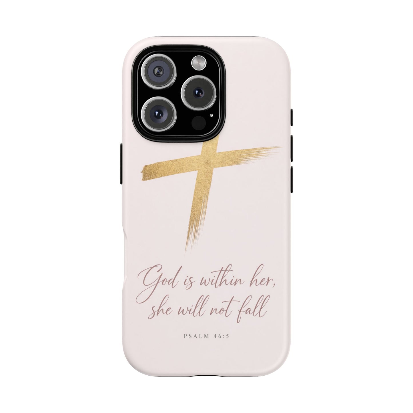 Psalm 46:5 God Is Within Her Christian Cross Phone Case Faith Gift