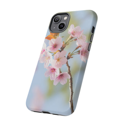 Cherry Blossom Phone Case – Pink Floral Tough Case (iPhone, Samsung Galaxy, Pixel)