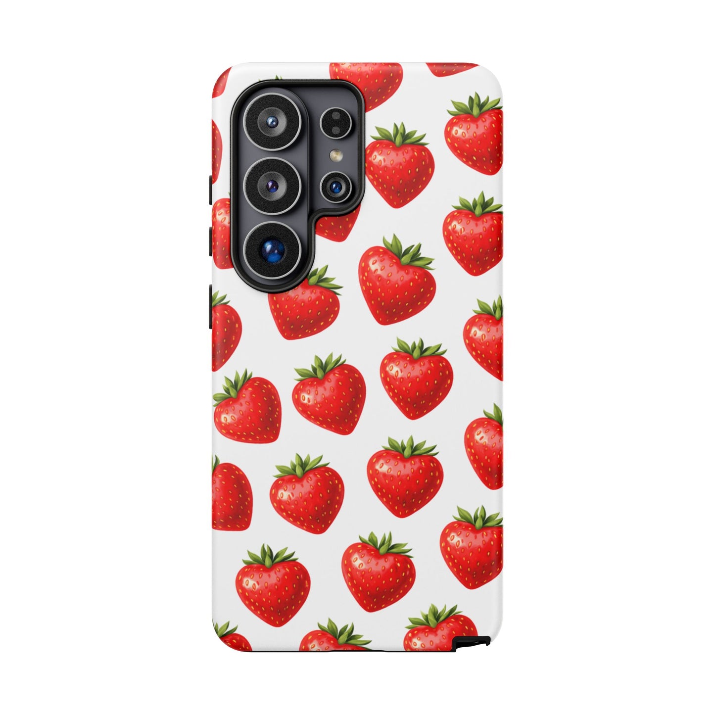 Cute Strawberry Phone Case – Aesthetic Fruit Pattern Protective Cover for Iphone, Samsung Galaxy and Pixel