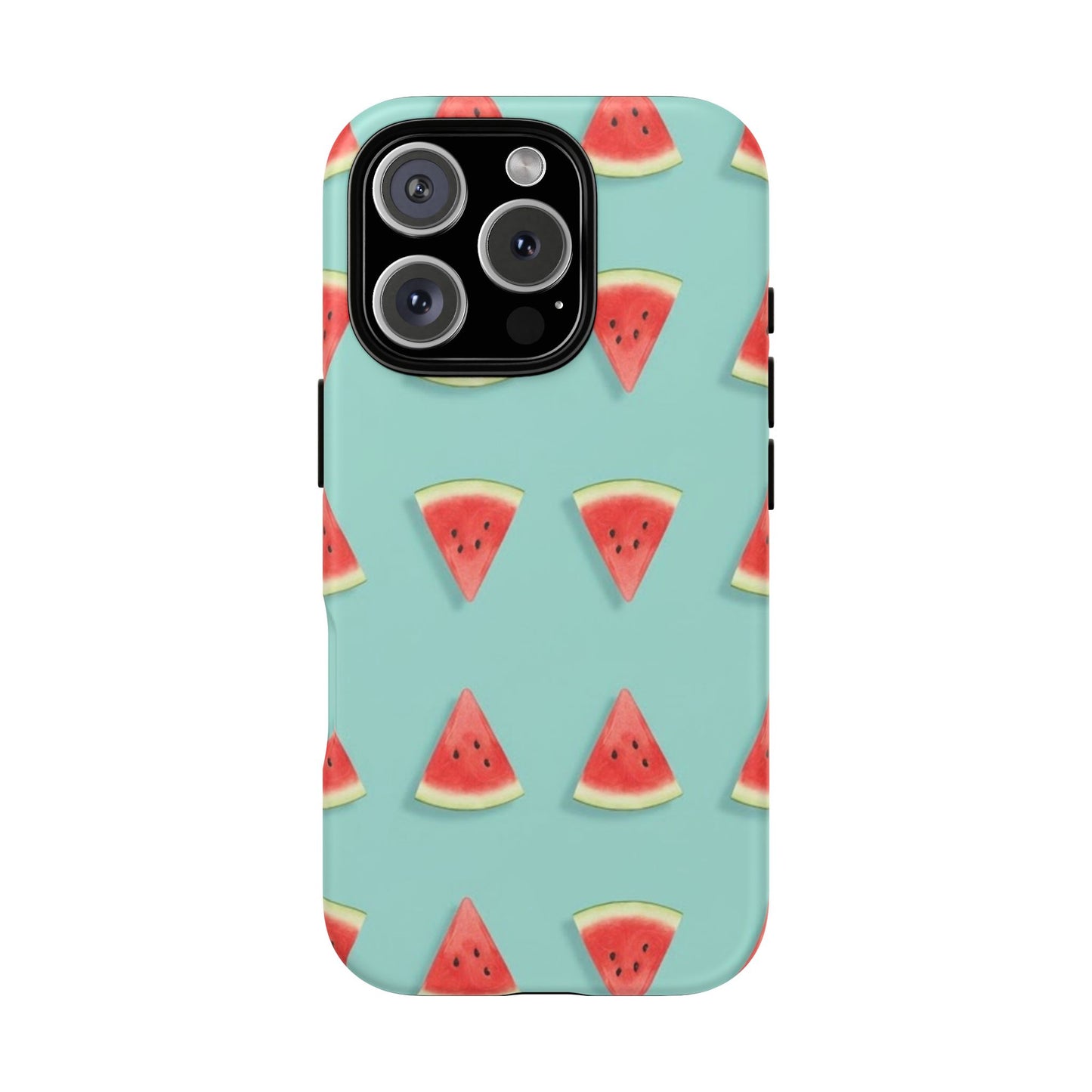 Watermelon Phone Case – Pastel Blue Summer Fruit Tough Case (iPhone, Samsung, Pixel)
