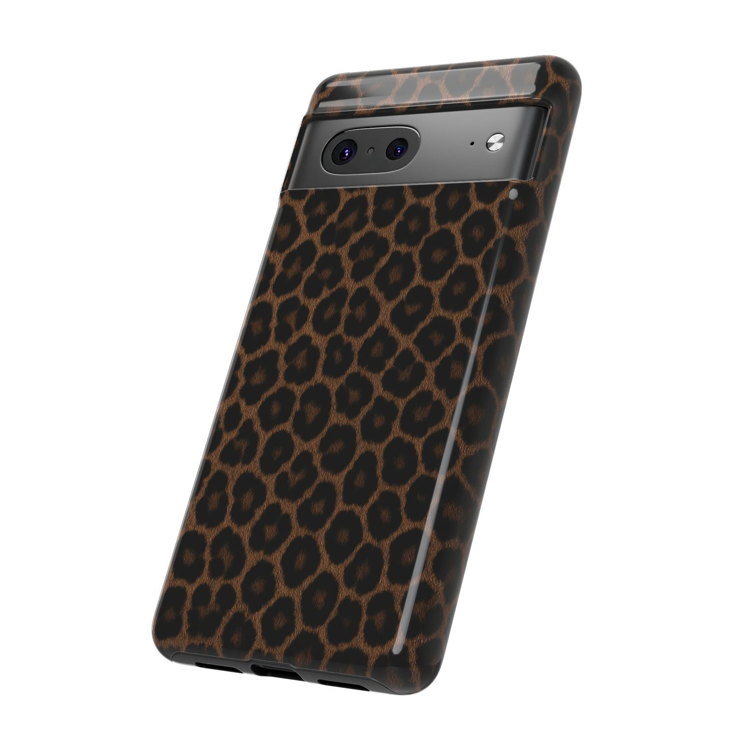 Brown Leopard Print Phone Case | Classic Animal Print Aesthetic Tough Protective Case