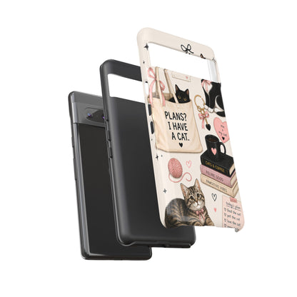 Cat Lover Phone Case | Plans? I Have A Cat Cute Aesthetic Cover