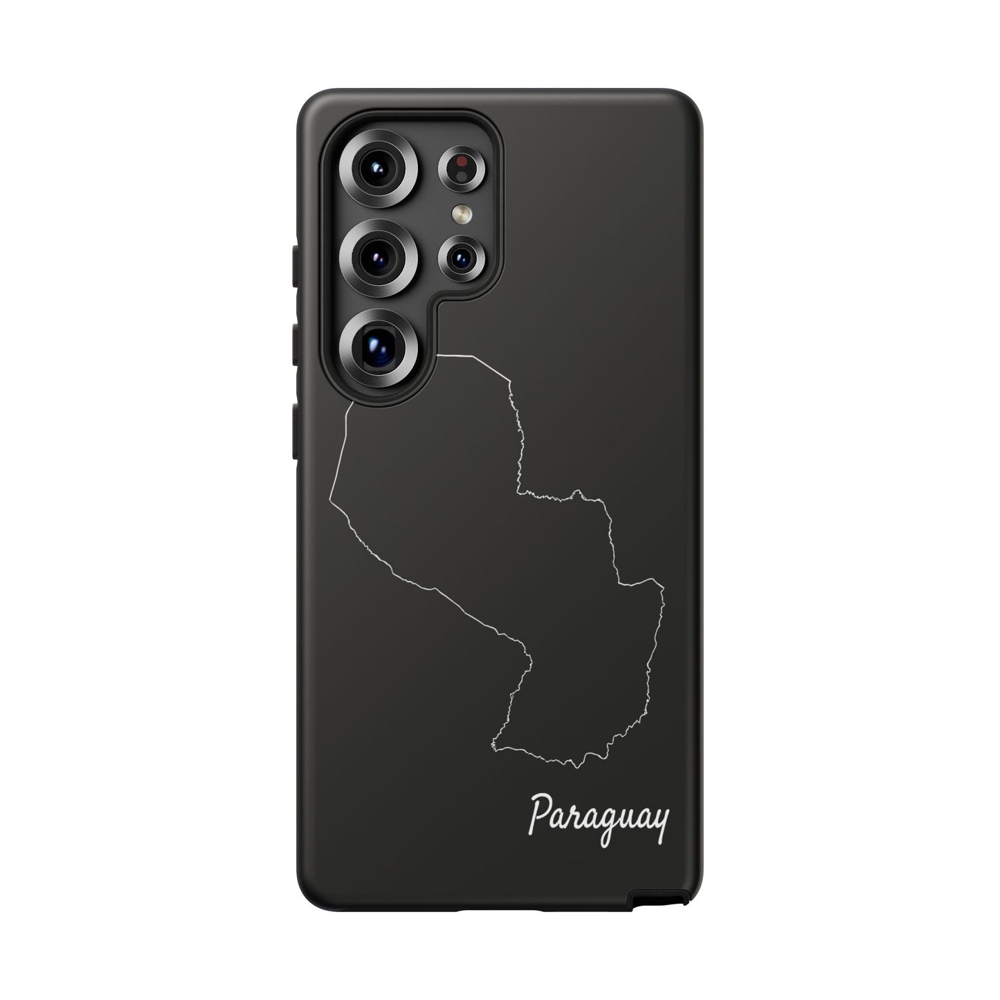 Paraguay Outline Phone Case – Minimal Country Map Tough Case (iPhone, Samsung, Pixel)