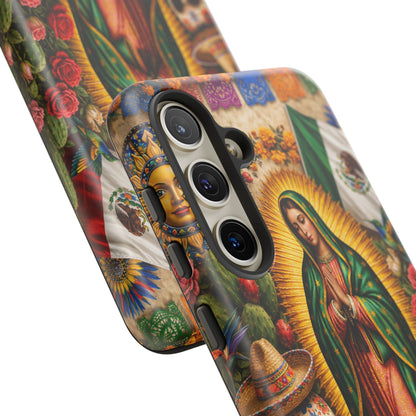 Virgen de Guadalupe Phone Case Mexican Floral iPhone Samsung Pixel Case