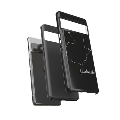 Guatemala Outline Phone Case – Minimal Country Map Tough Case (iPhone, Samsung, Pixel)