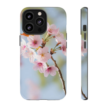 Cherry Blossom Phone Case – Pink Floral Tough Case (iPhone, Samsung Galaxy, Pixel)