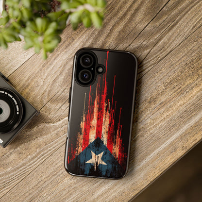 Puerto Rico Flag Phone Case | Distressed Puerto Rican Flag Tough Case | Boricua Pride Protective iPhone Samsung Cover