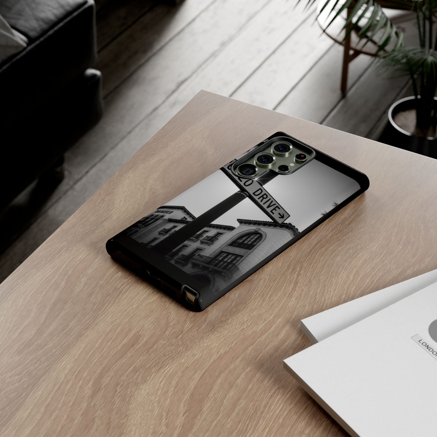 Rodeo Drive Phone Case | Los Angeles Aesthetic Black & White Photography | Luxury LA Street Tough Case for iPhone & Samsung