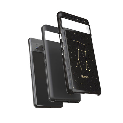 Gemini Zodiac Constellation Phone Case – Luxe Gold Celestial Cover