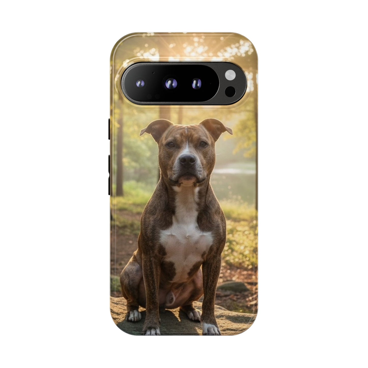 Pit Bull Phone Case – Dog Portrait Tough Case (iPhone, Samsung, Pixel)