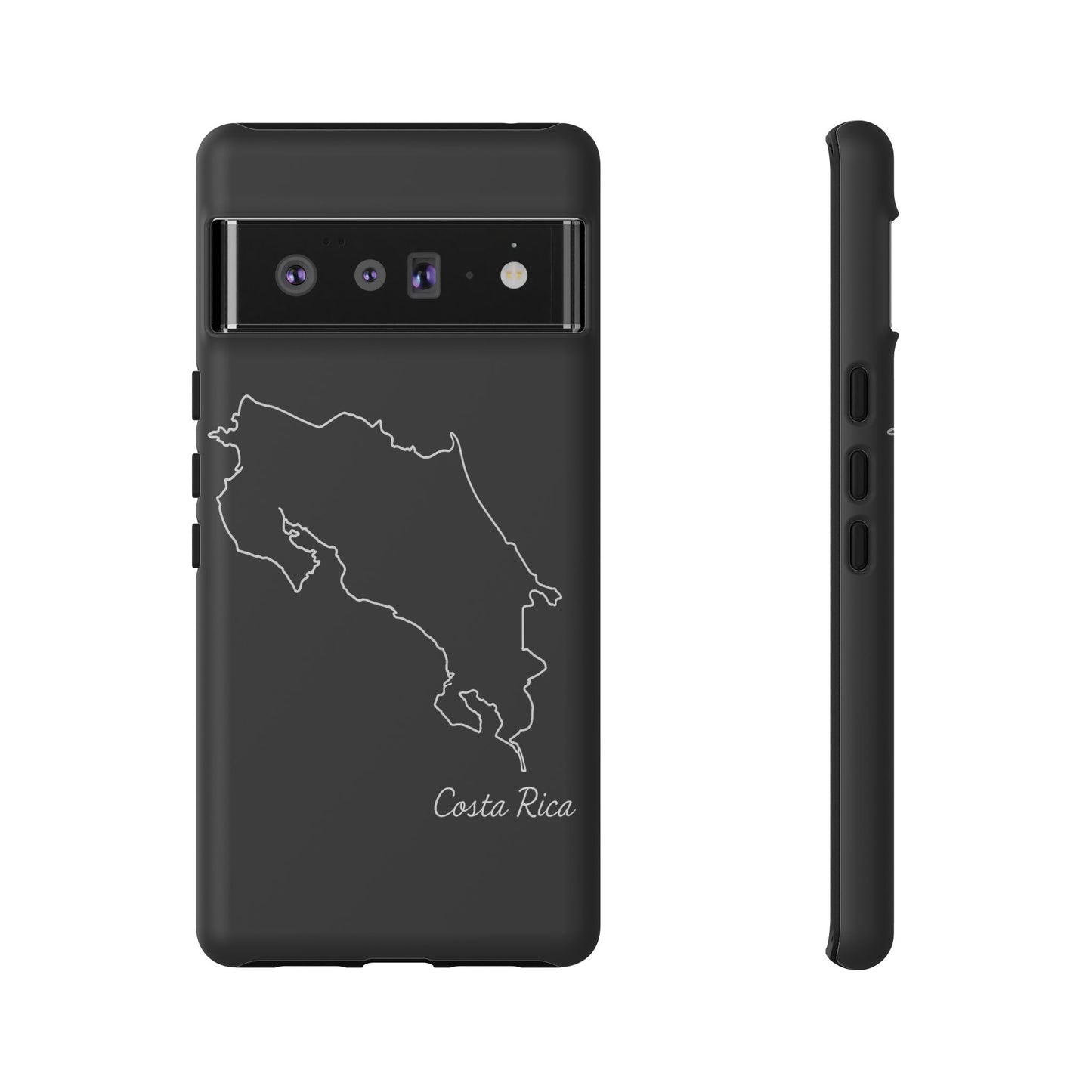 Costa Rica Outline Phone Case – Minimal Country Map Tough Case (iPhone, Samsung, Pixel)
