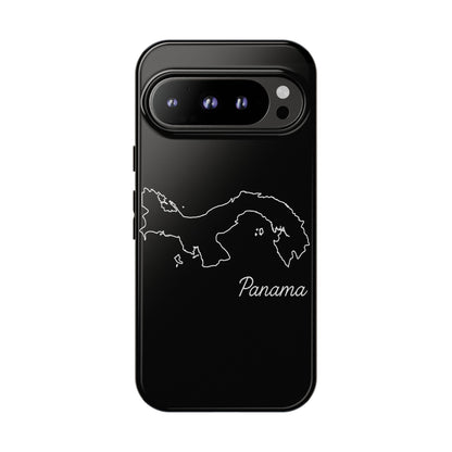 Panama Outline Phone Case – Minimal Country Map Tough Case (iPhone, Samsung, Pixel)