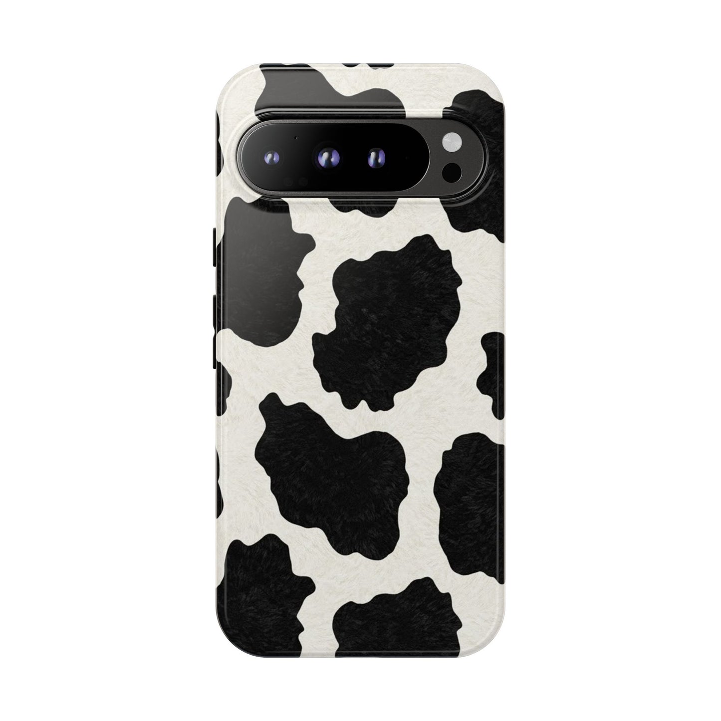 Black & White Cow Print Phone Case | Aesthetic Tough Protective Case