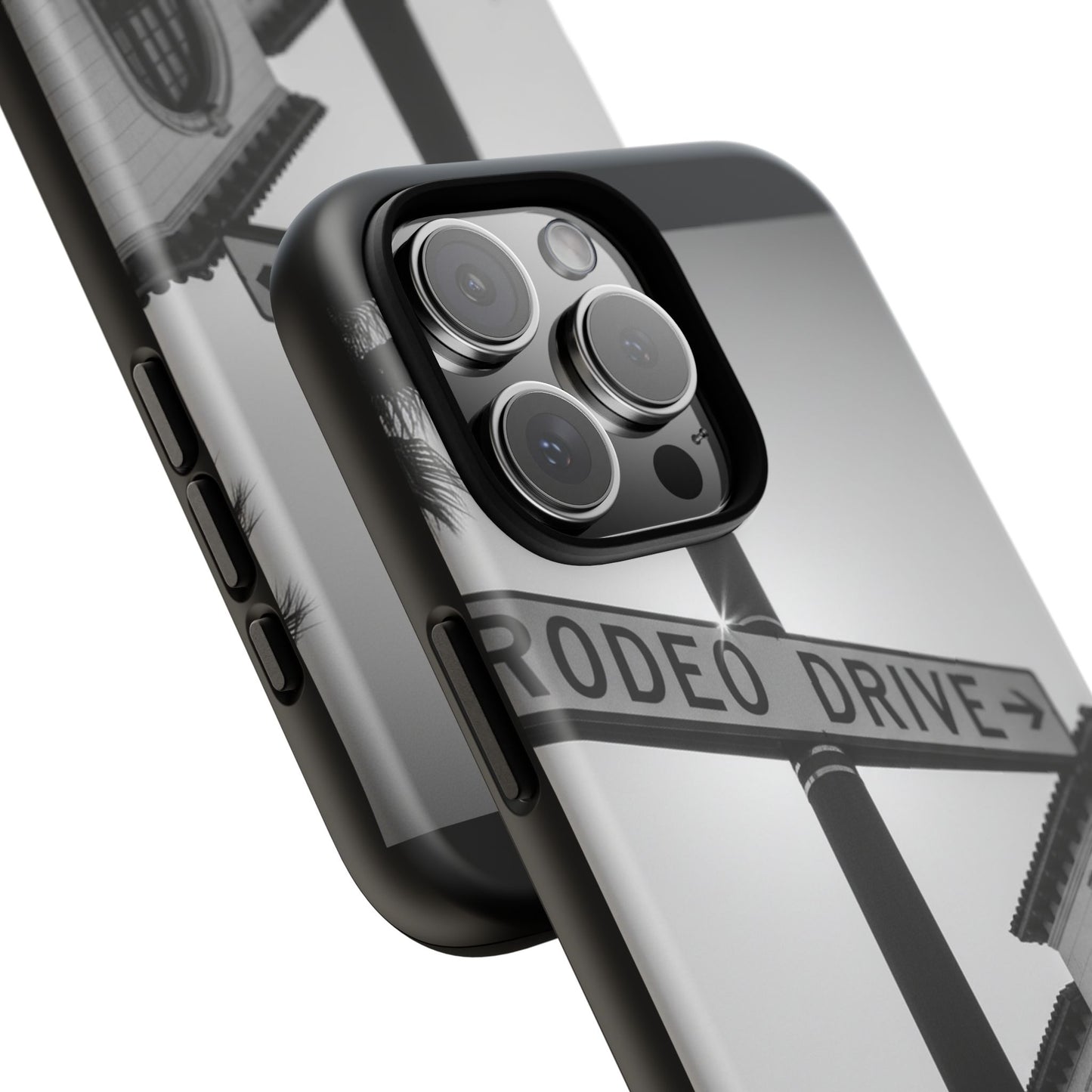 Rodeo Drive Phone Case | Los Angeles Aesthetic Black & White Photography | Luxury LA Street Tough Case for iPhone & Samsung