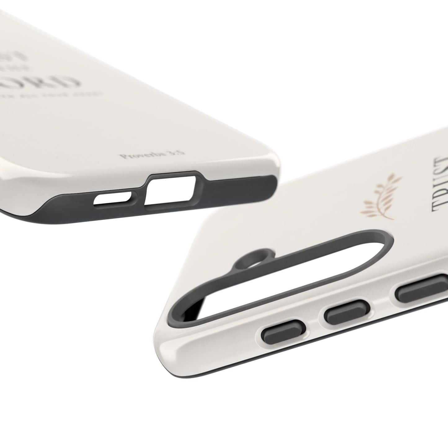 Proverbs 3:5 Christian Phone Case Trust in the Lord Minimalist Faith Cover