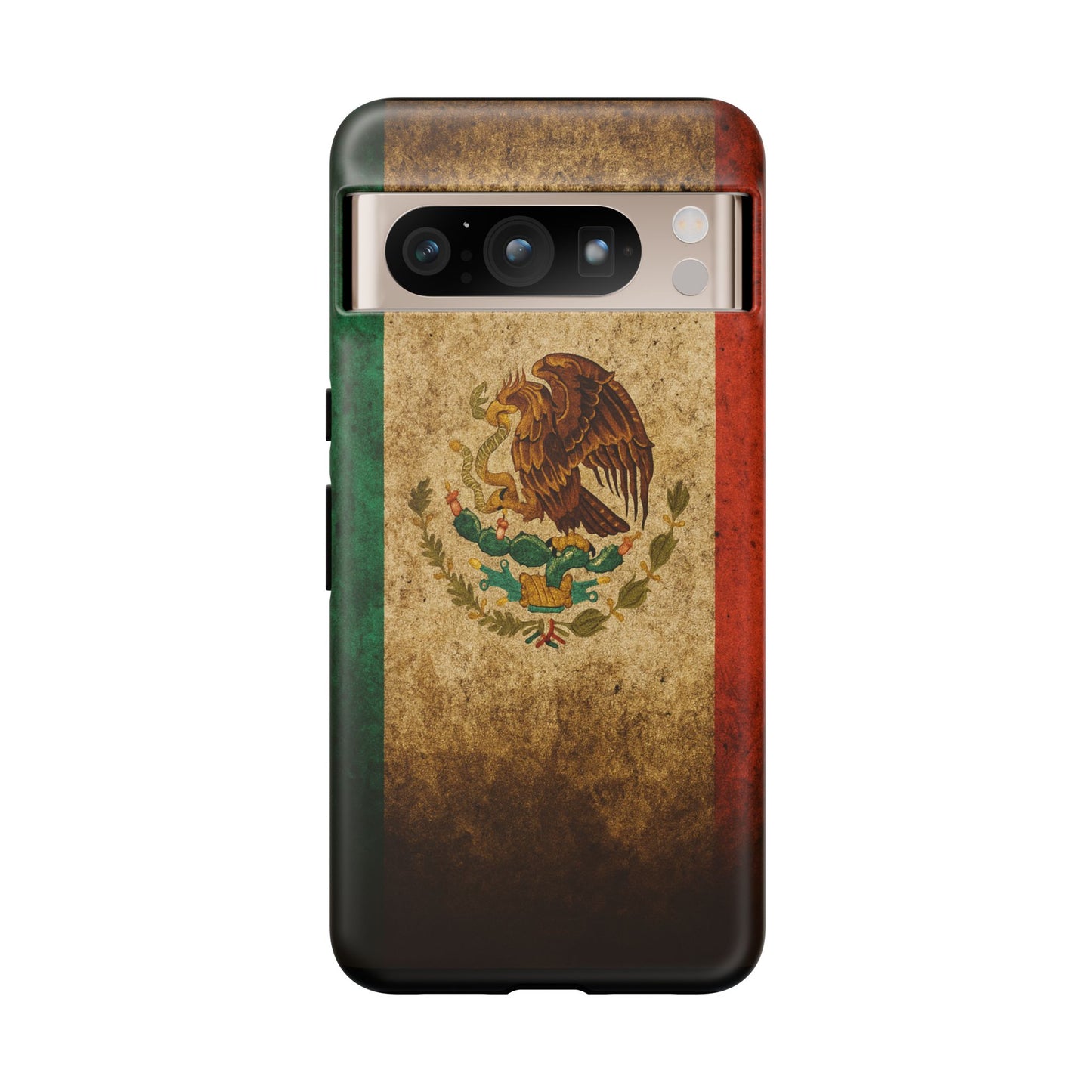 Vintage Mexico Flag Phone Case – Mexican Pride Grunge Flag Aesthetic Tough Case
