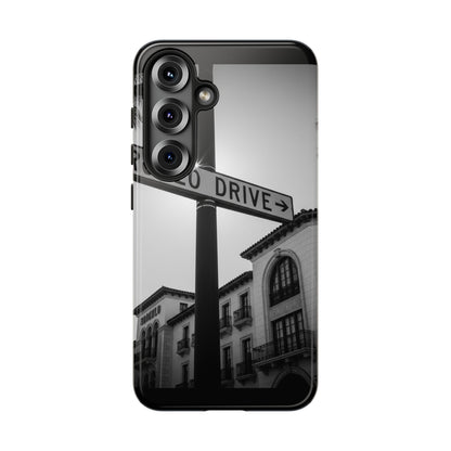 Rodeo Drive Phone Case | Los Angeles Aesthetic Black & White Photography | Luxury LA Street Tough Case for iPhone & Samsung