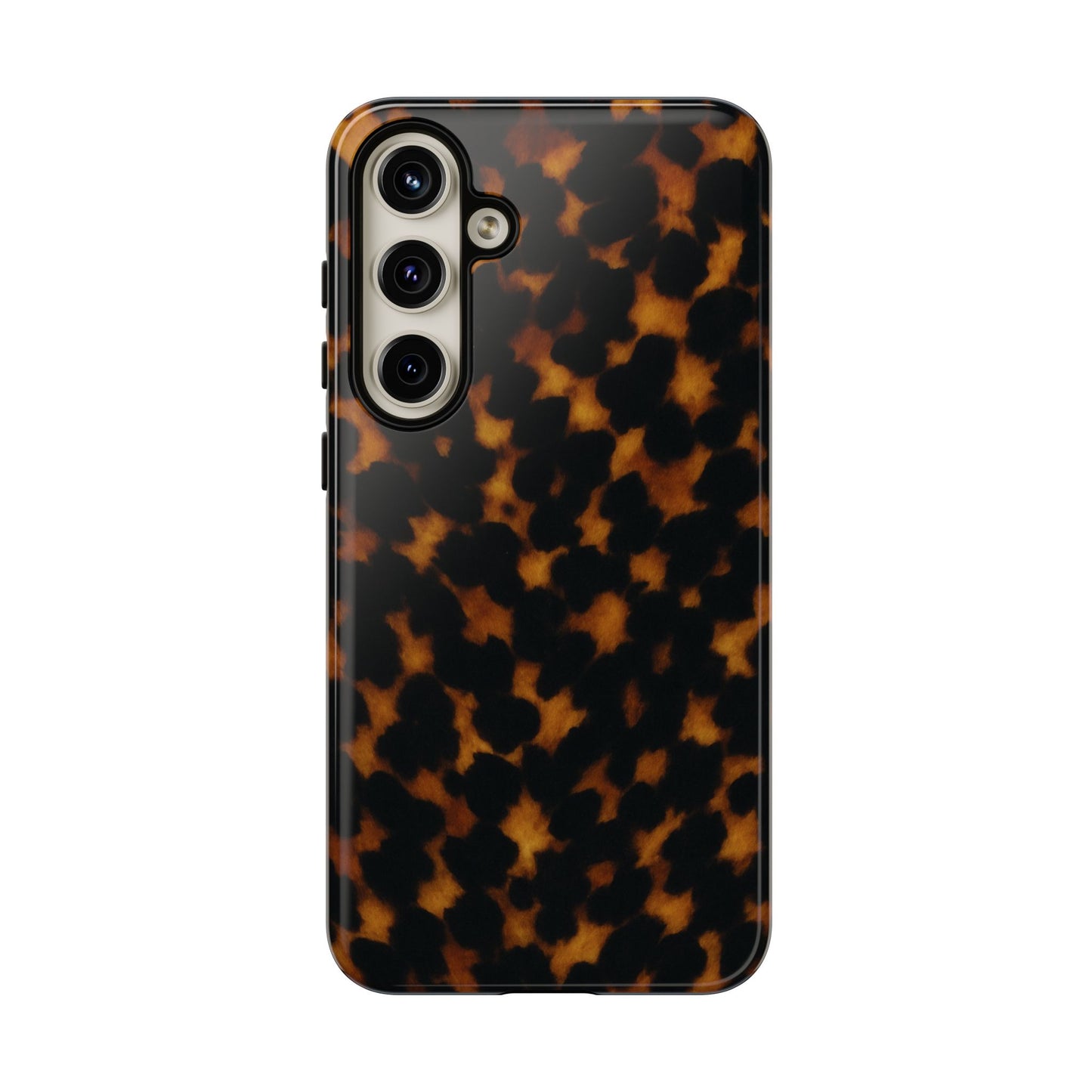 Tortoiseshell Pattern Tough Phone Case | Classic Leopard-Style Protective Cover