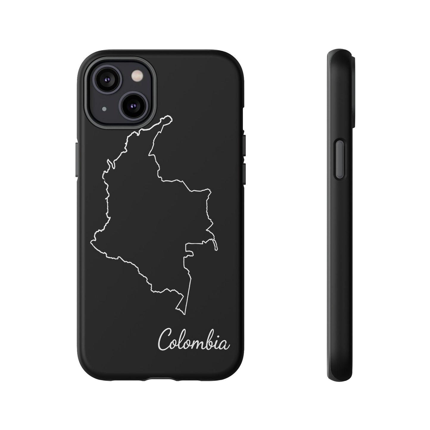 Colombia Outline Phone Case – Minimal Country Map Tough Case (iPhone, Samsung, Pixel)