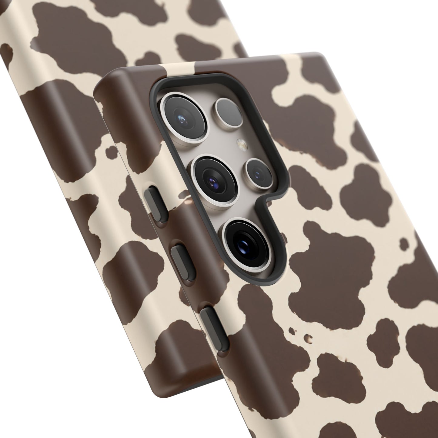 Western Cow Print Tough Phone Case for iPhone Samsung Galaxy Pixel
